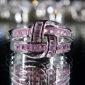 14kt Gold Dipped "Pink Forever Knot" Ring